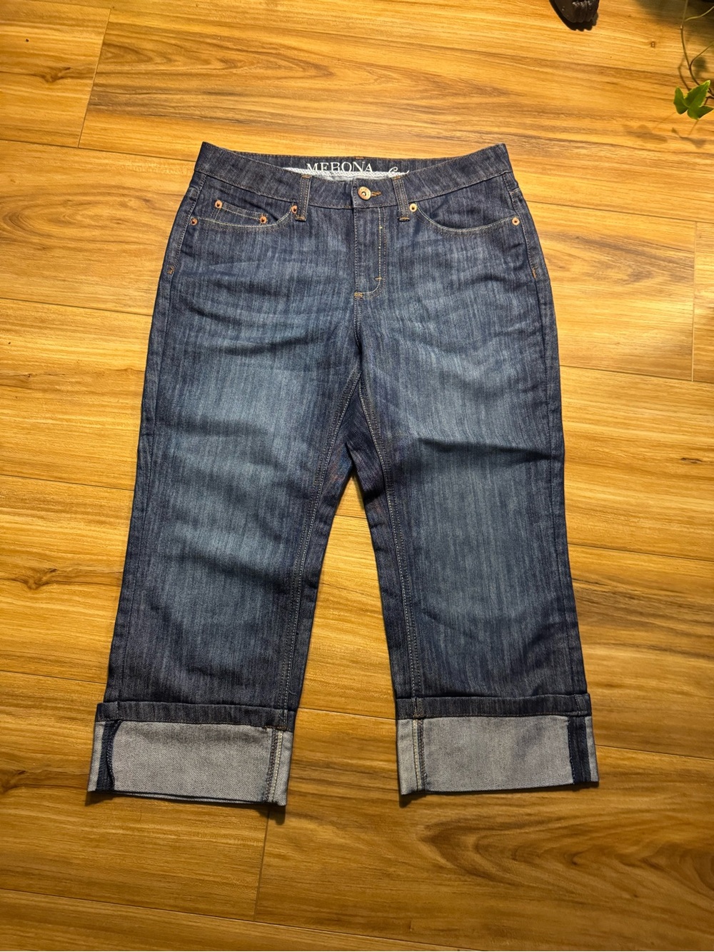 Merona Indigo Cropped Cuffed Women's Jeans